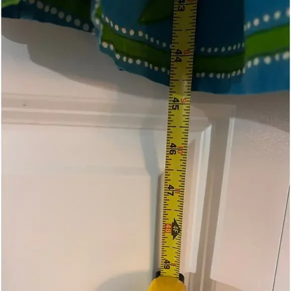 Vintage Boho Floral Caftan Dress Multicolor Cotton Short Sleeve XL w/Pockets - Picture 9 of 11